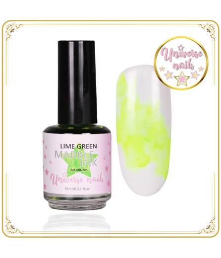 Marble ink LIME GREEN